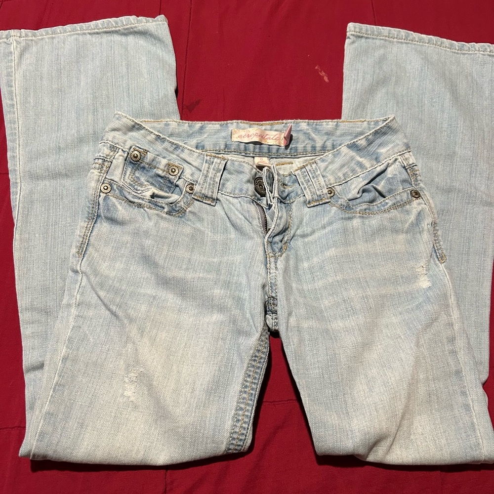 Light Blue Aeropostale flare jeans